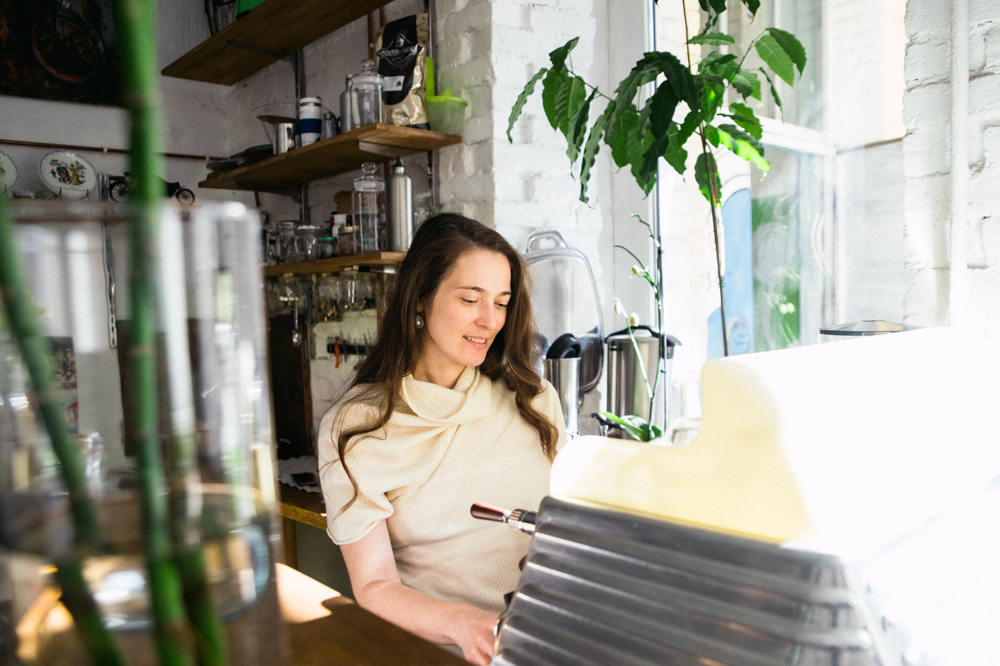 lifecycle cafe on Podil in Kyiv making coffee